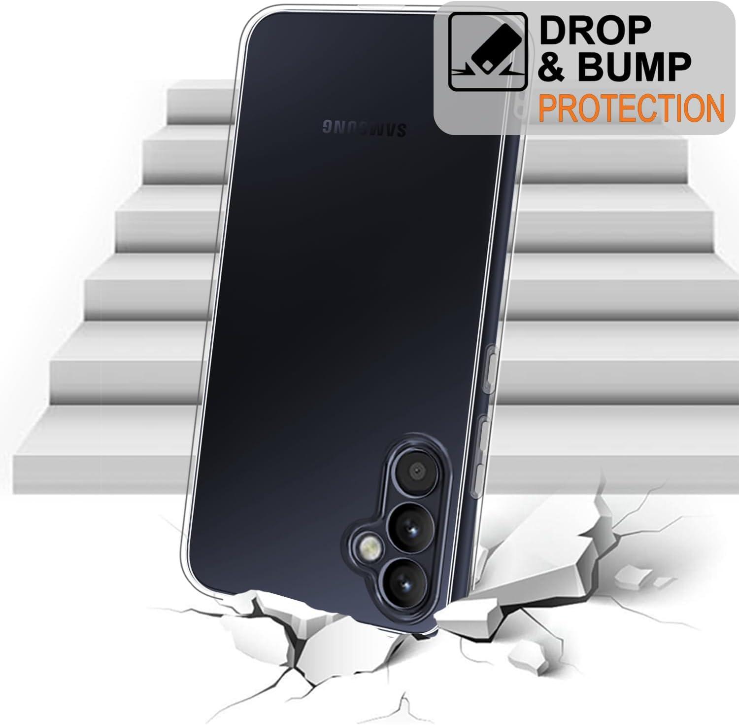 imageTENOC Phone Case for Samsung Galaxy A54 5G Clear Case NonYellowing Protective Bumper Hard Back CoverClear