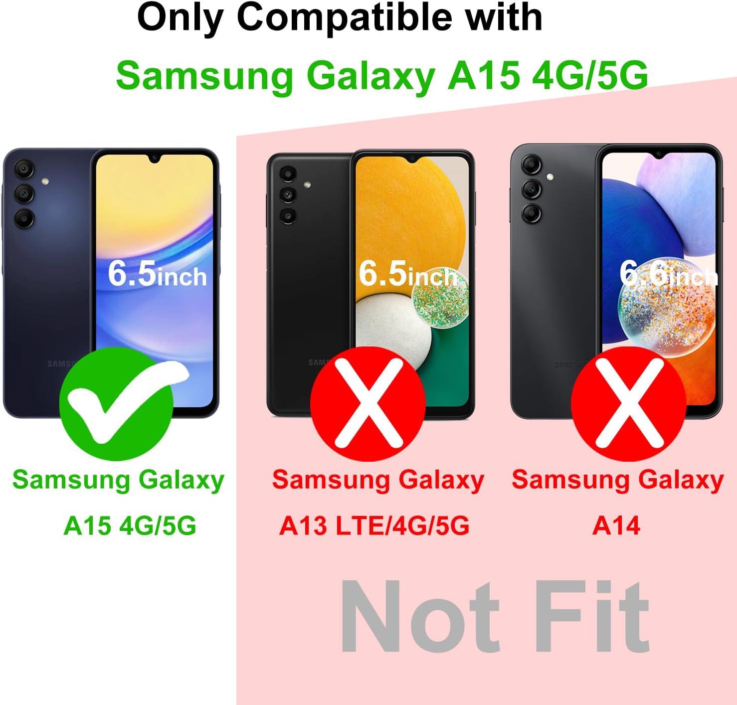 imageTENOC Phone Case for Samsung Galaxy A54 5G Clear Case NonYellowing Protective Bumper Hard Back CoverClear