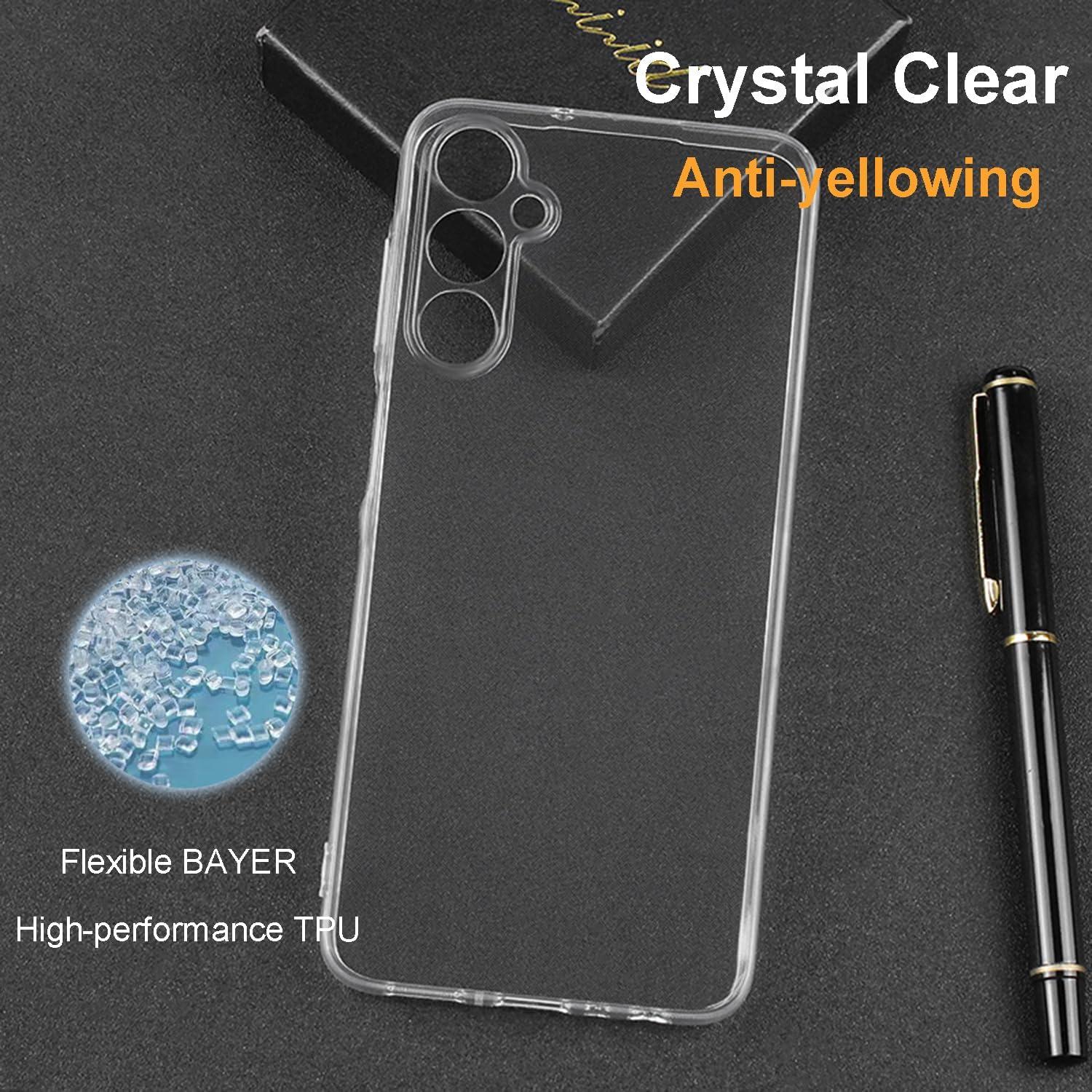 imageTENOC Phone Case for Samsung Galaxy A54 5G Clear Case NonYellowing Protective Bumper Hard Back CoverClear
