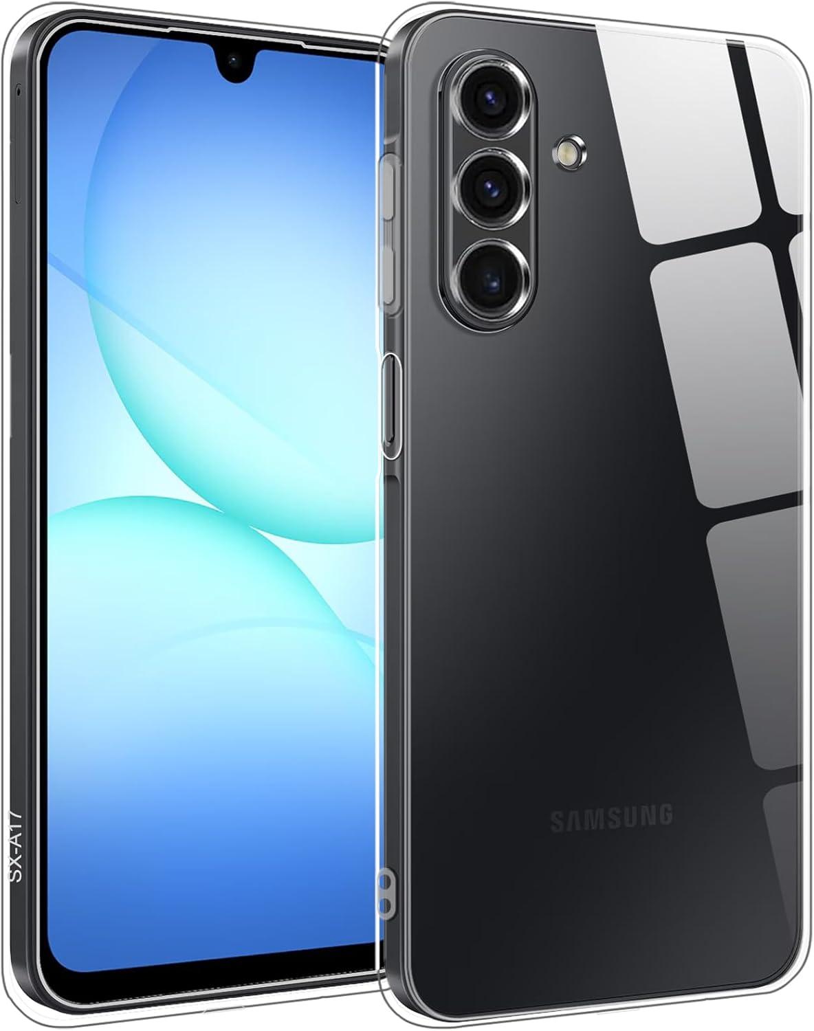 imageTENOC Phone Case for Samsung Galaxy A54 5G Clear Case NonYellowing Protective Bumper Hard Back CoverClear