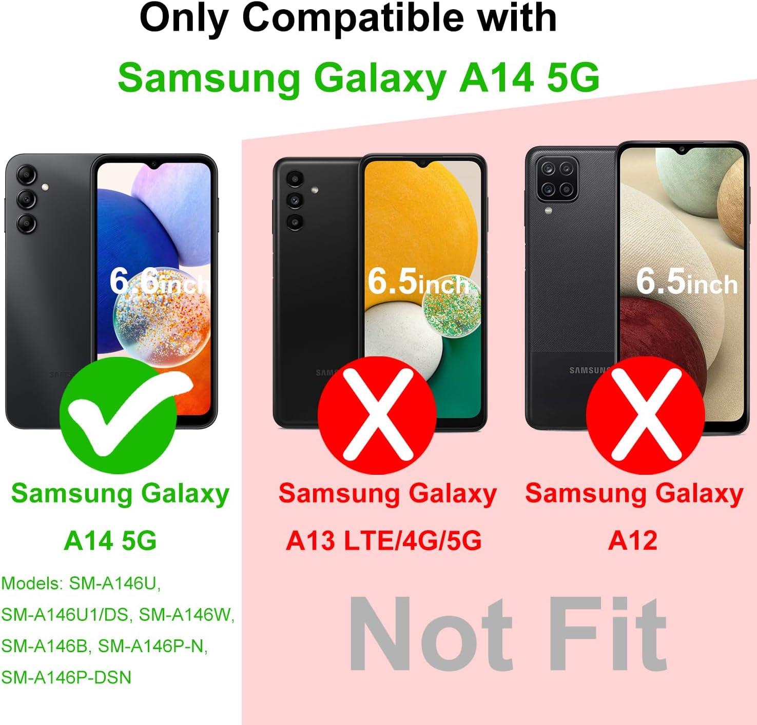 imageTENOC Phone Case for Samsung Galaxy A54 5G Clear Case NonYellowing Protective Bumper Hard Back CoverClear