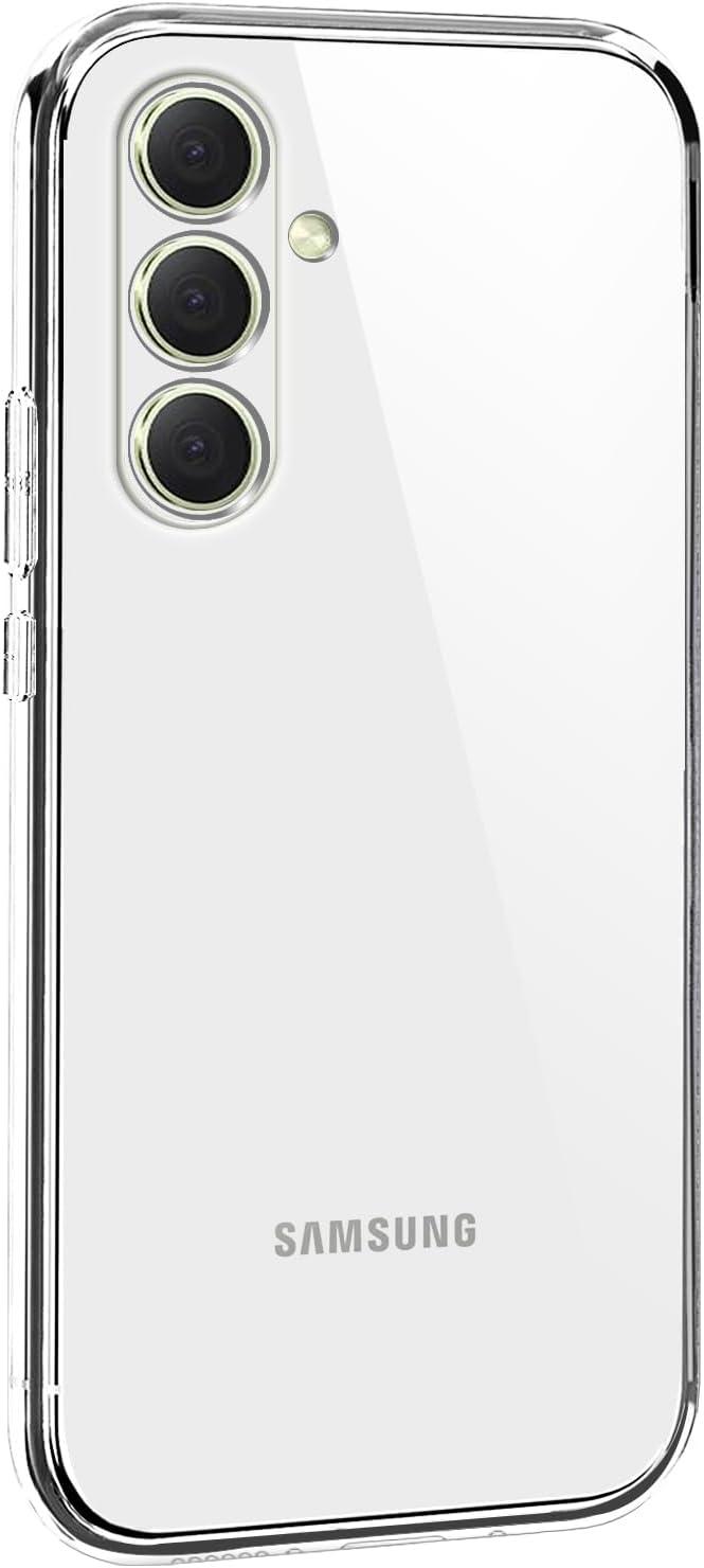 imageTENOC Phone Case for Samsung Galaxy A54 5G Clear Case NonYellowing Protective Bumper Hard Back CoverClear