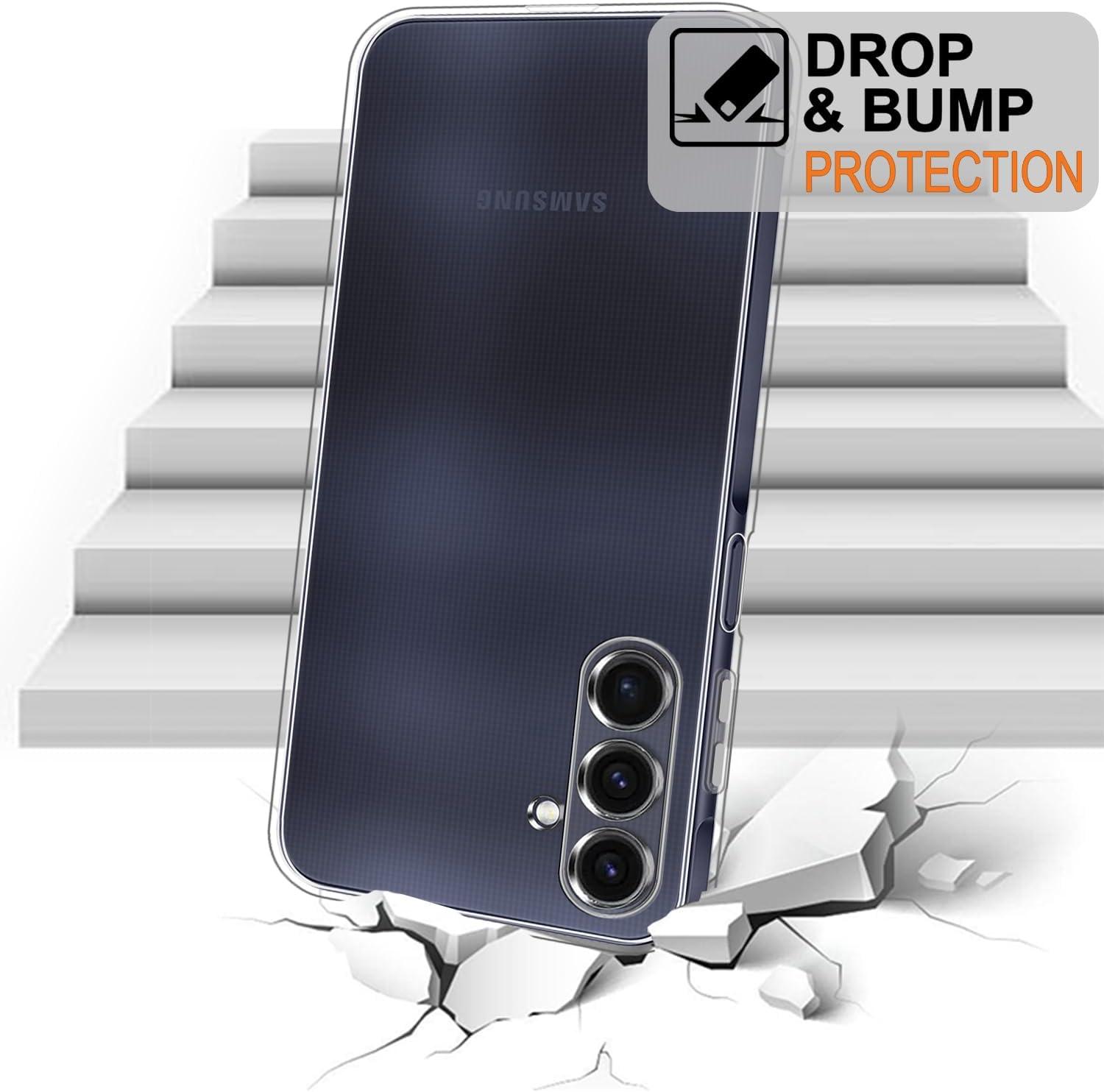 imageTENOC Phone Case for Samsung Galaxy A54 5G Clear Case NonYellowing Protective Bumper Hard Back CoverClear