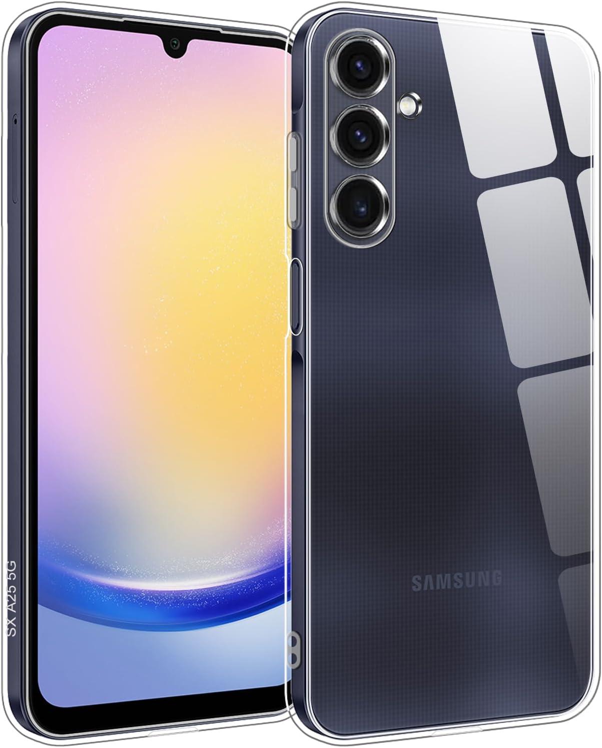 imageTENOC Phone Case for Samsung Galaxy A54 5G Clear Case NonYellowing Protective Bumper Hard Back CoverClear