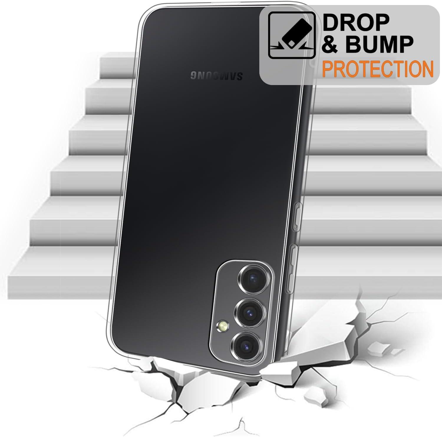 imageTENOC Phone Case for Samsung Galaxy A54 5G Clear Case NonYellowing Protective Bumper Hard Back CoverClear