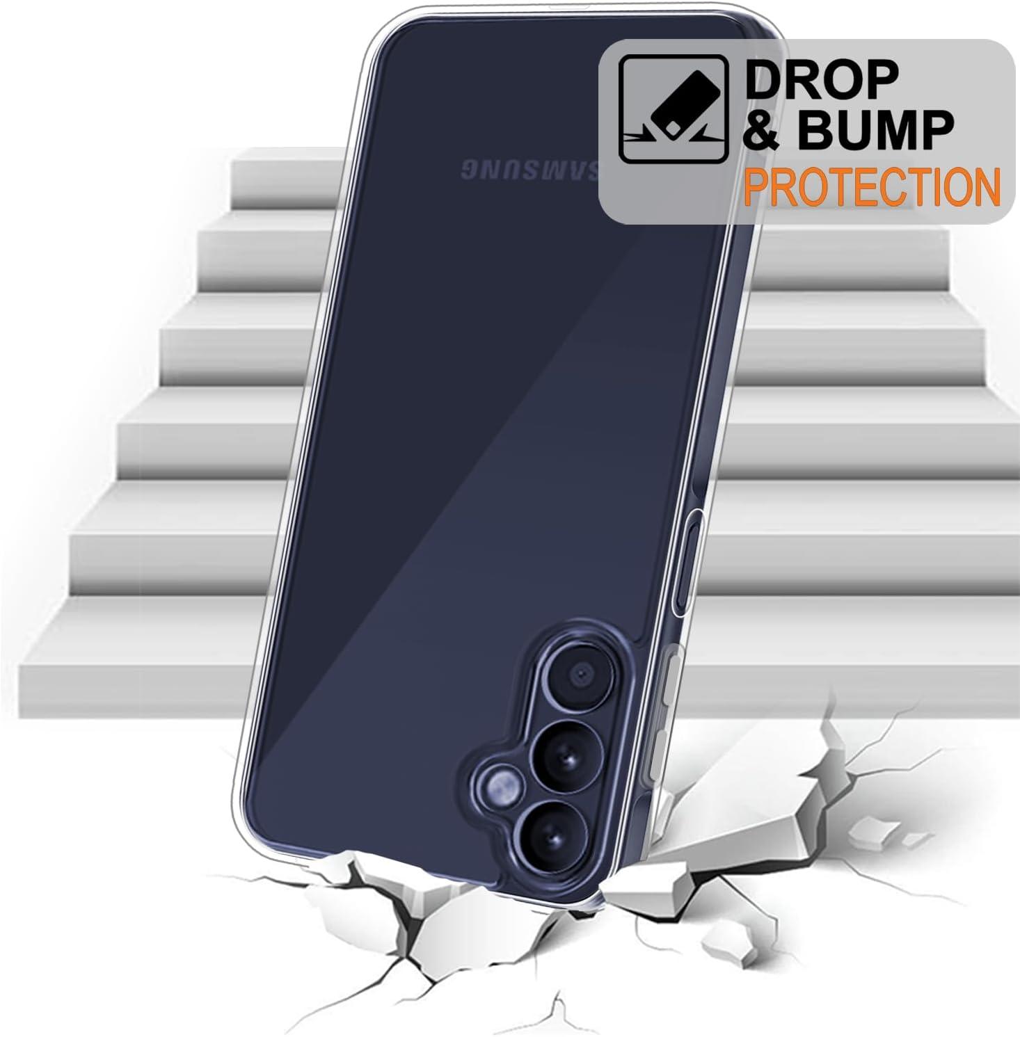 imageTENOC Phone Case for Samsung Galaxy A54 5G Clear Case NonYellowing Protective Bumper Hard Back CoverClear AntiYellowing
