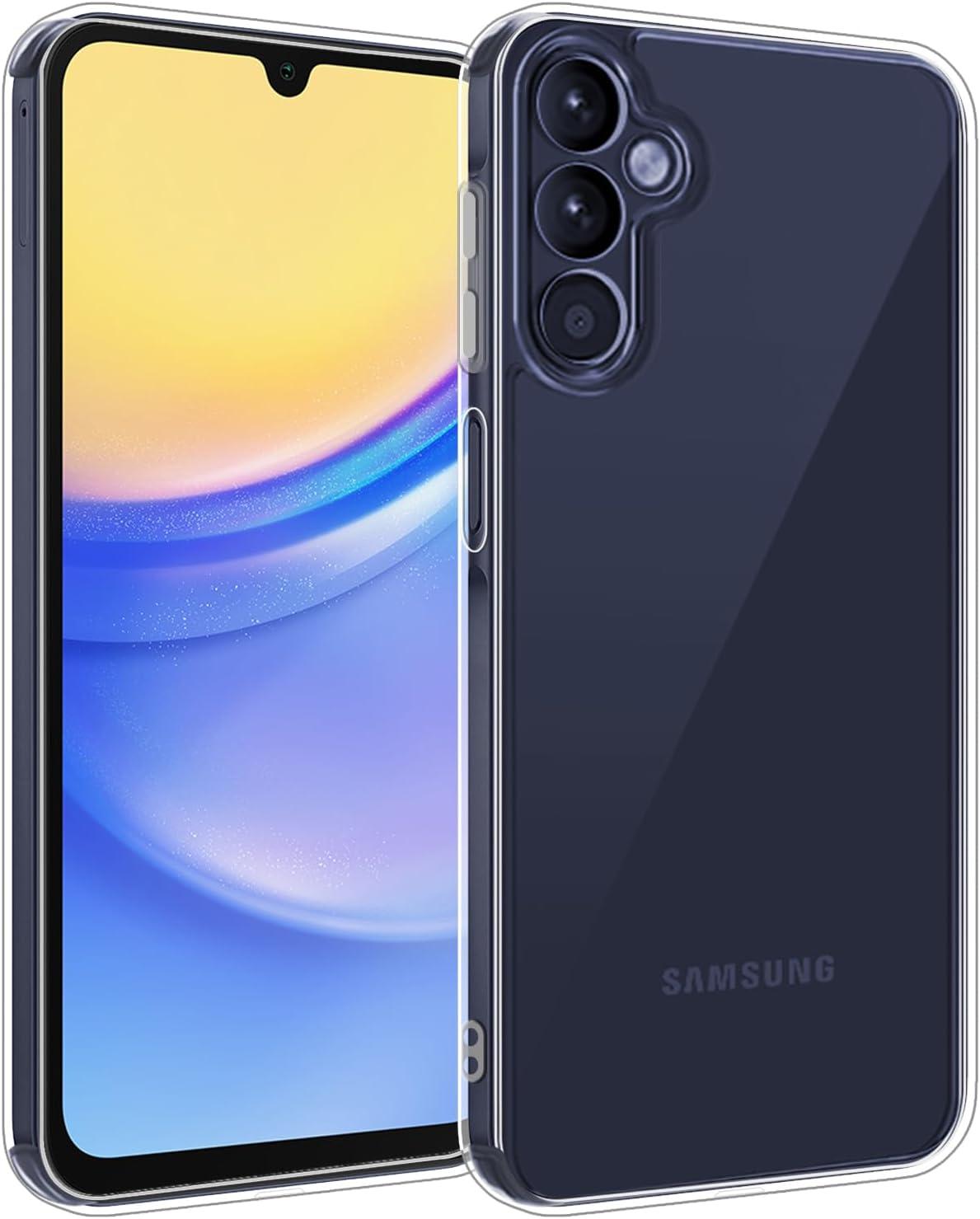 imageTENOC Phone Case for Samsung Galaxy A54 5G Clear Case NonYellowing Protective Bumper Hard Back CoverClear AntiYellowing