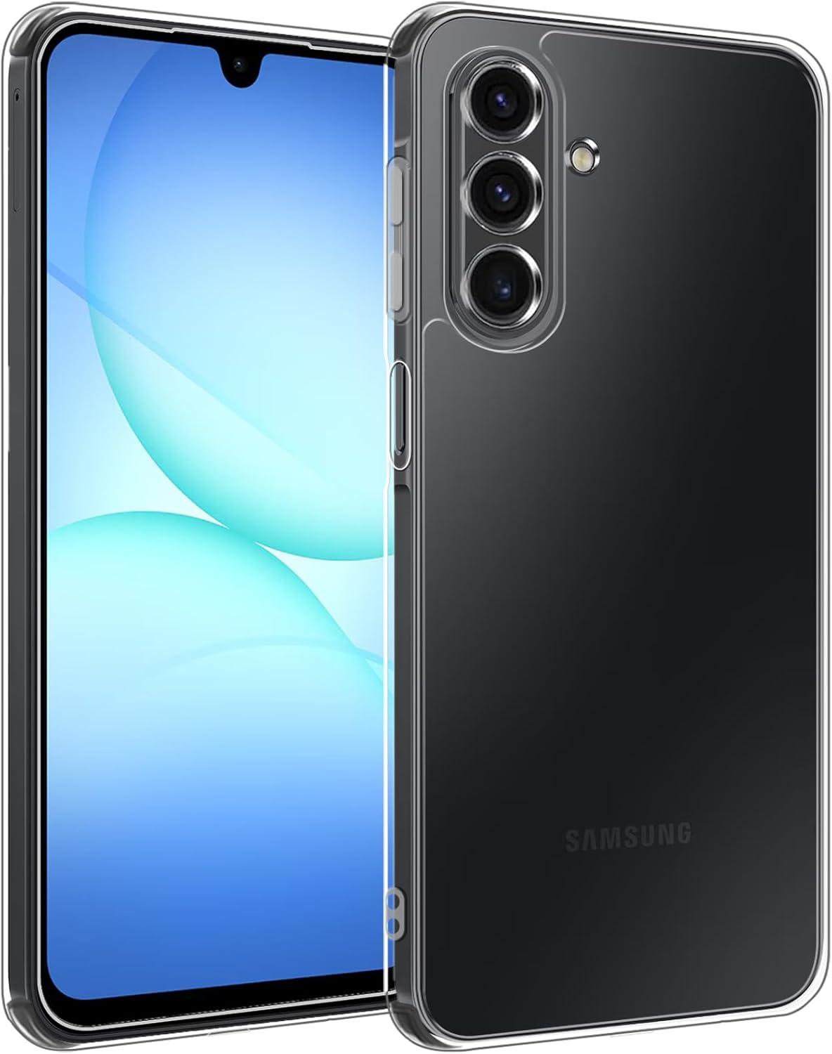 imageTENOC Phone Case for Samsung Galaxy A54 5G Clear Case NonYellowing Protective Bumper Hard Back CoverClear AntiYellowing