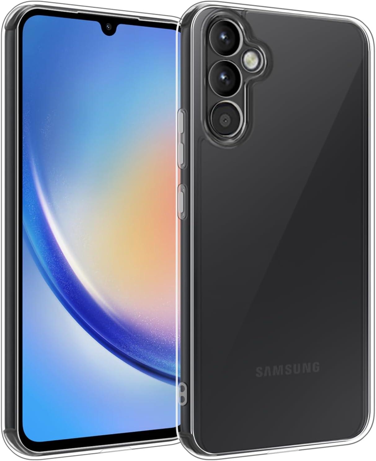imageTENOC Phone Case for Samsung Galaxy A54 5G Clear Case NonYellowing Protective Bumper Hard Back CoverClear AntiYellowing