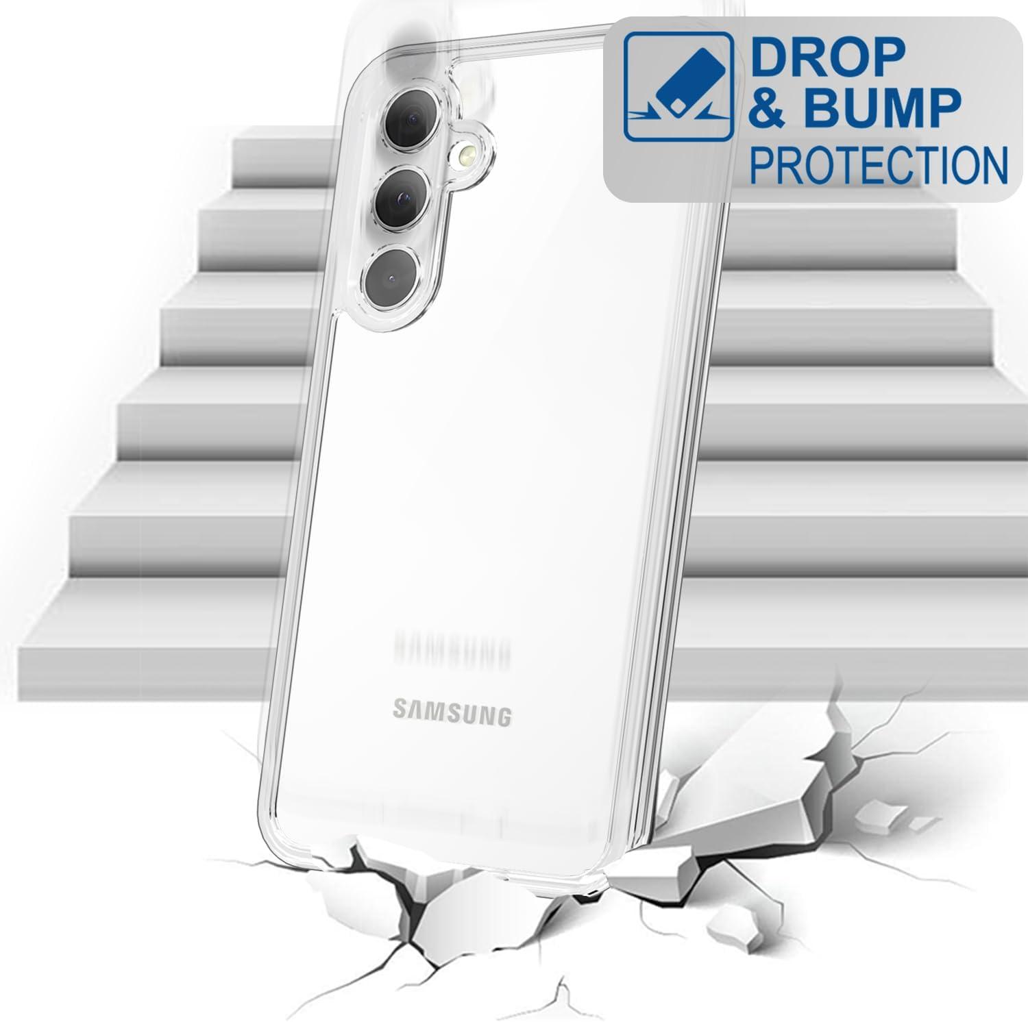 imageTENOC Phone Case for Samsung Galaxy A54 5G Clear Case NonYellowing Protective Bumper Hard Back CoverClear AntiYellowing