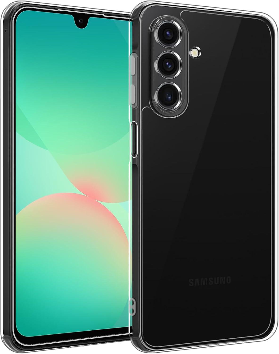 imageTENOC Phone Case for Samsung Galaxy A54 5G Clear Case NonYellowing Protective Bumper Hard Back CoverClear AntiYellowing