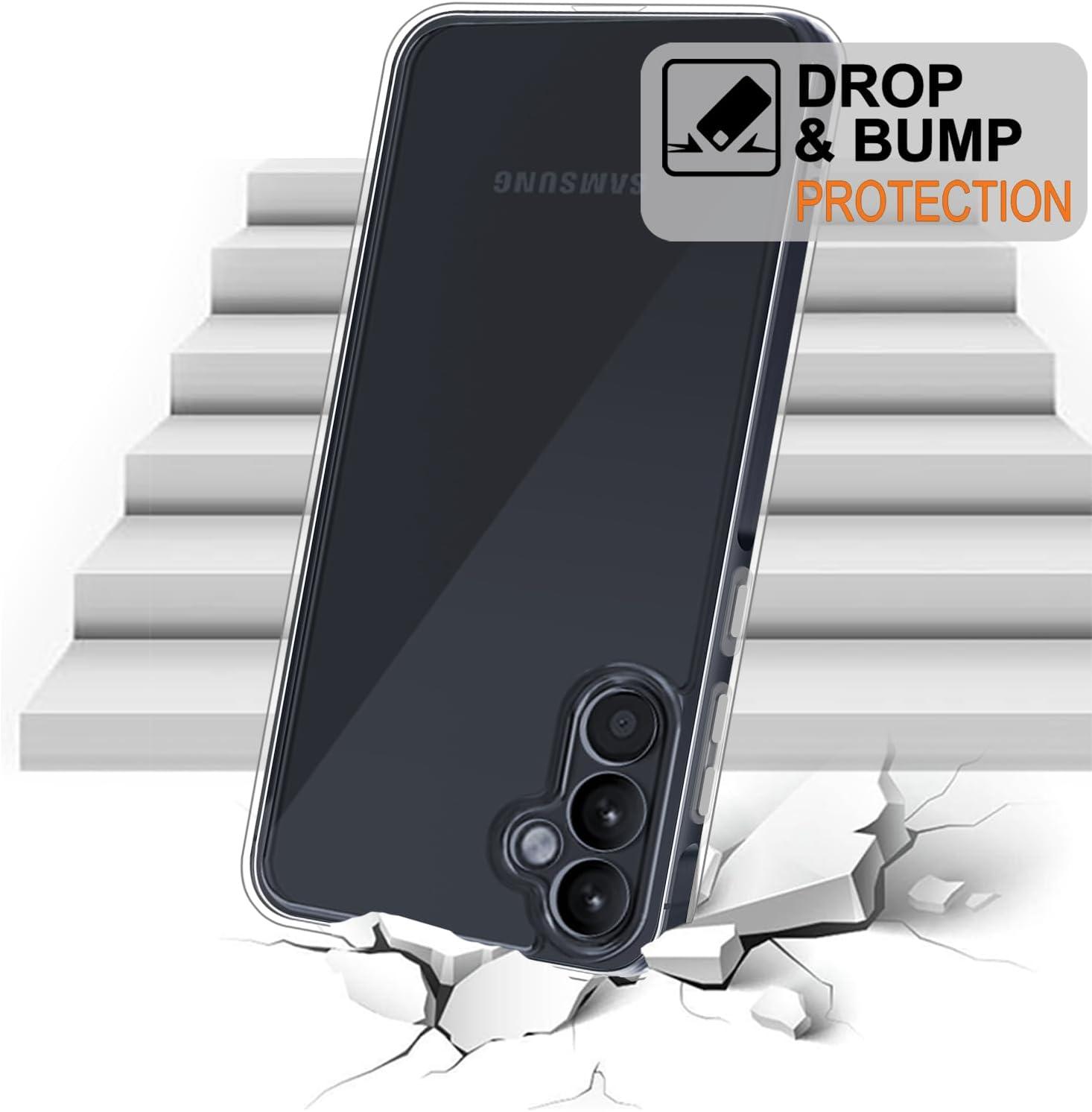 imageTENOC Phone Case for Samsung Galaxy A54 5G Clear Case NonYellowing Protective Bumper Hard Back CoverClear AntiYellowing