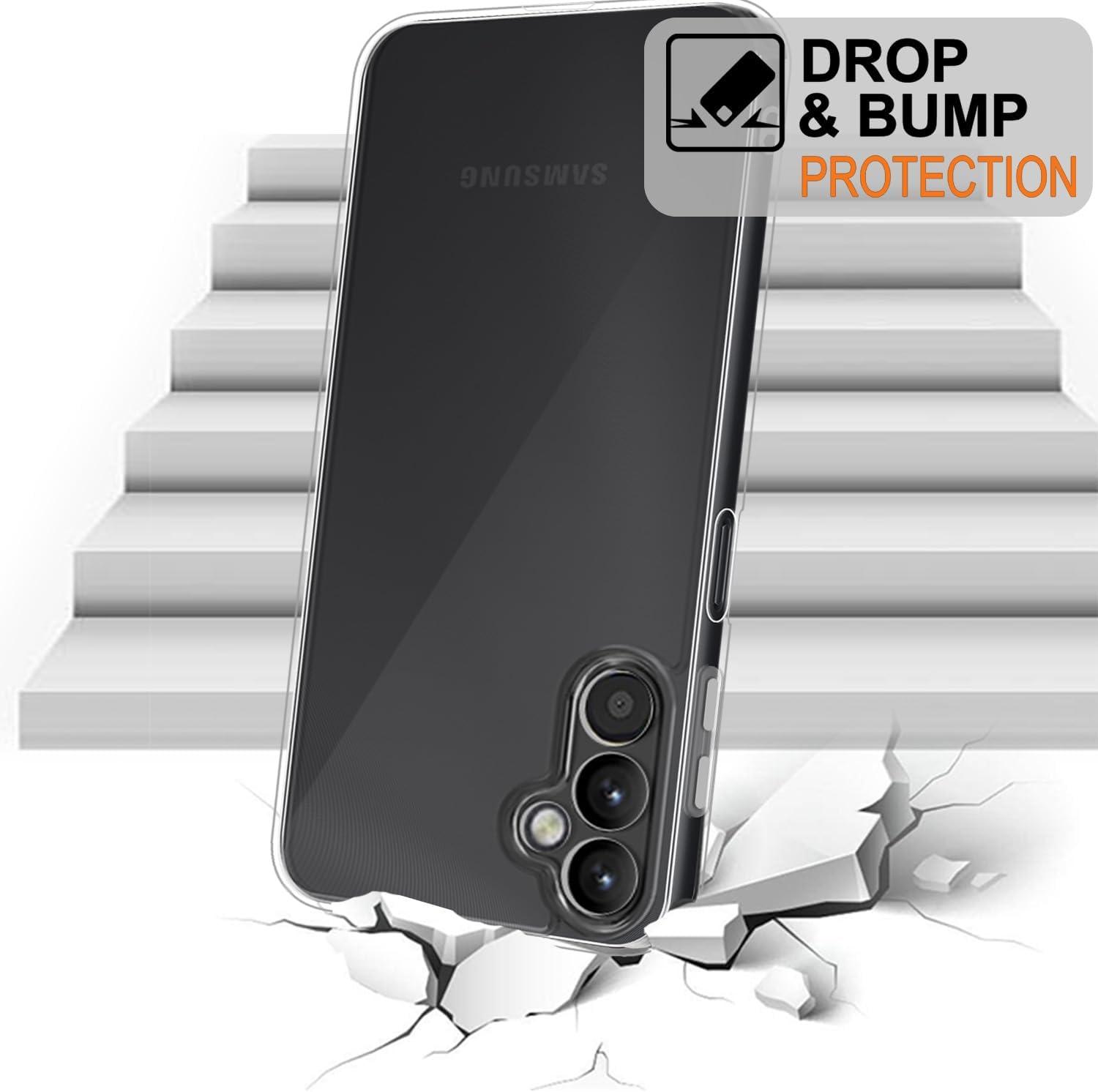 imageTENOC Phone Case for Samsung Galaxy A54 5G Clear Case NonYellowing Protective Bumper Hard Back CoverClear AntiYellowing