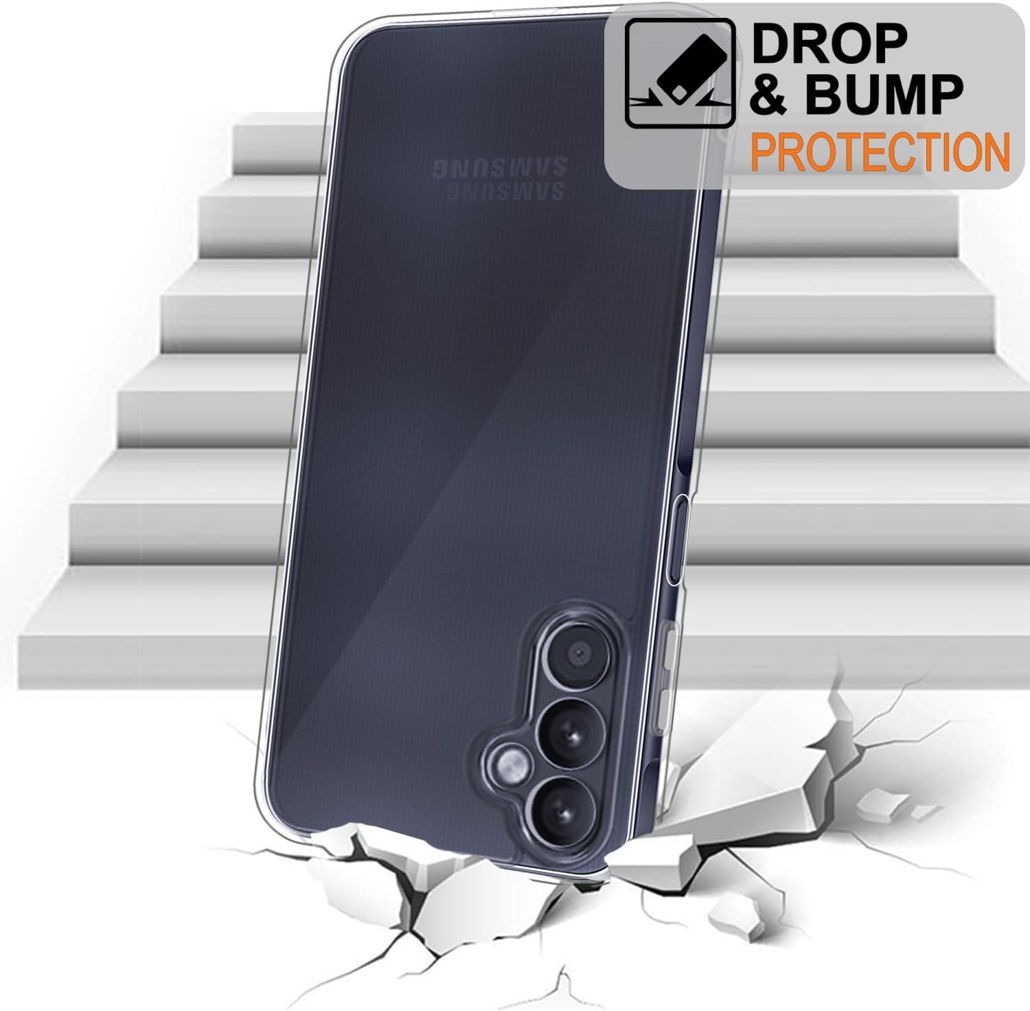 imageTENOC Phone Case for Samsung Galaxy A54 5G Clear Case NonYellowing Protective Bumper Hard Back CoverClear AntiYellowing