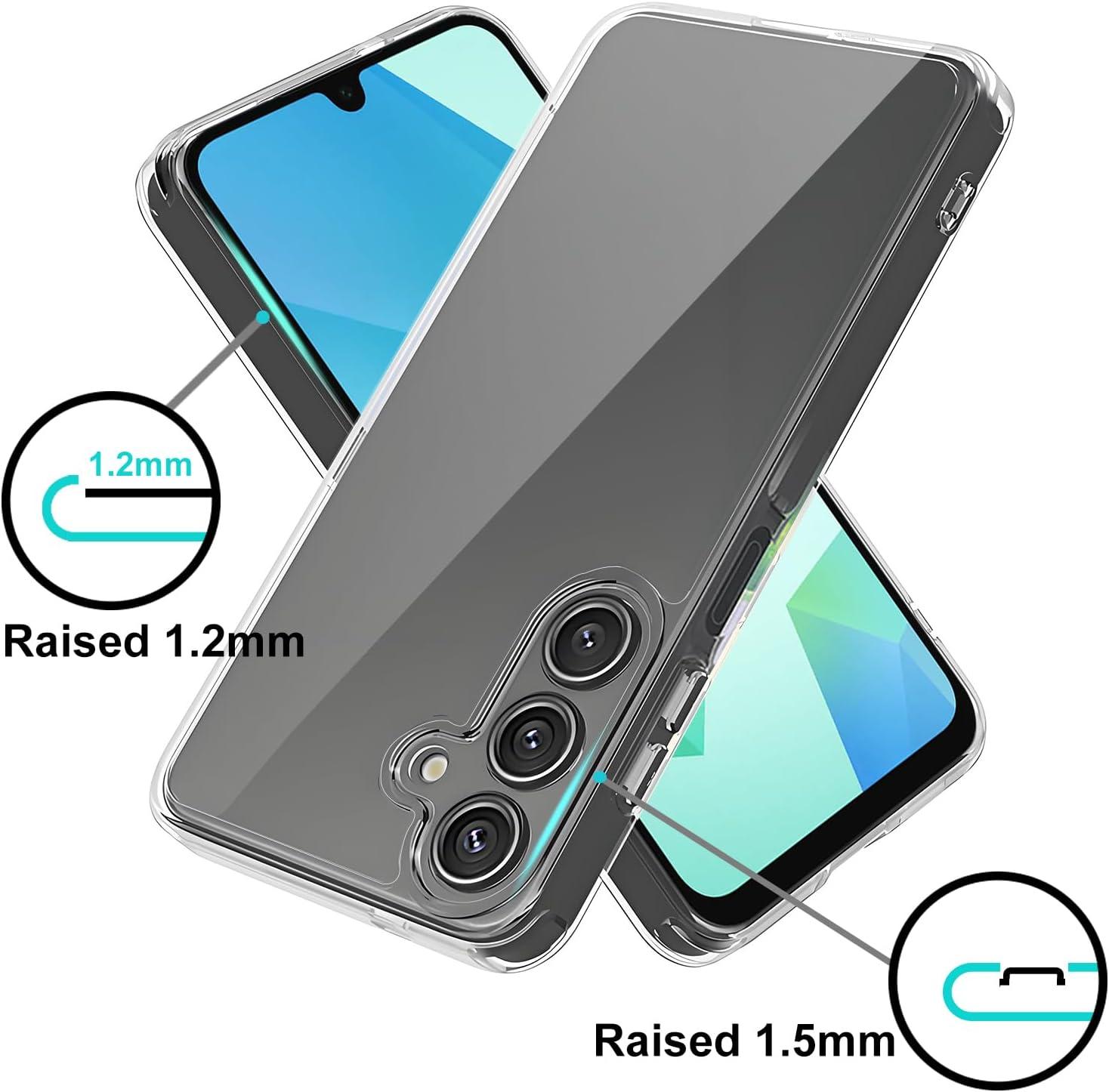 imageTENOC Phone Case for Samsung Galaxy A54 5G Clear Case NonYellowing Protective Bumper Hard Back CoverClear AntiYellowing