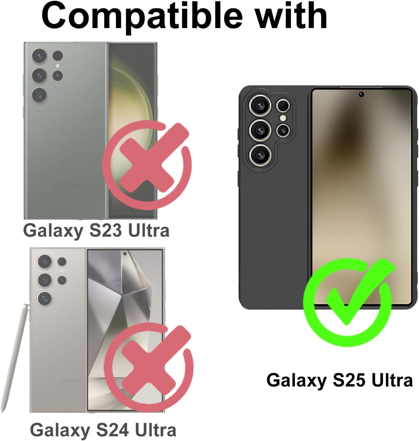 imageTENOC Phone Case for Samsung Galaxy S24 Clear Case Shockproof Protective Bumper Slim CoverBlack Matte