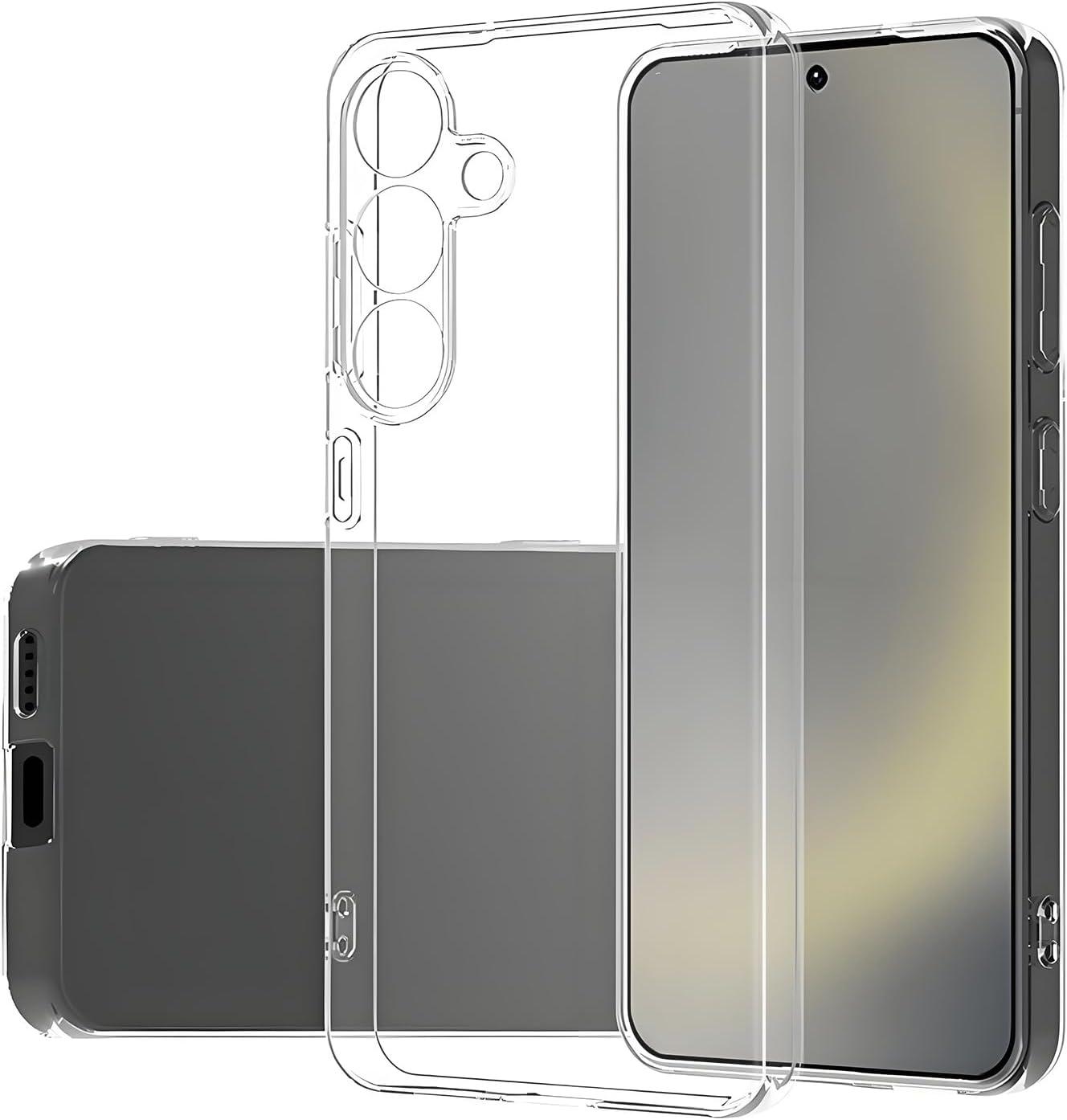 imageTENOC Phone Case for Samsung Galaxy S24 Clear Case Shockproof Protective Bumper Slim CoverClear