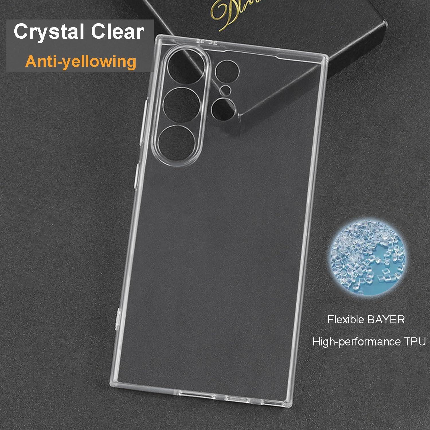 imageTENOC Phone Case for Samsung Galaxy S24 Clear Case Shockproof Protective Bumper Slim CoverClear