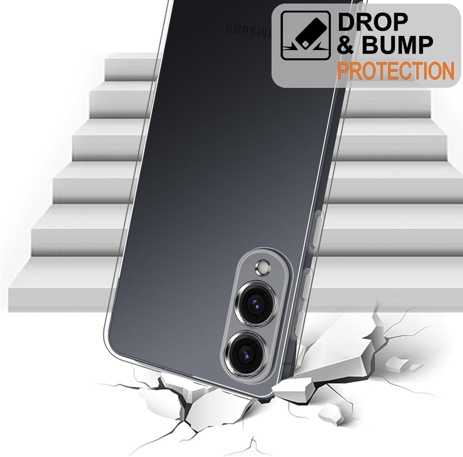 imageTENOC Phone Case for Samsung Galaxy S24 Clear Case Shockproof Protective Bumper Slim CoverClear