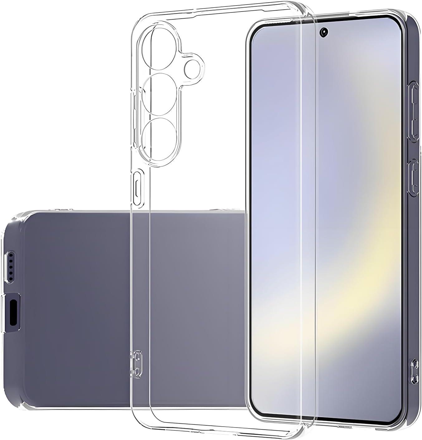 imageTENOC Phone Case for Samsung Galaxy S24 Clear Case Shockproof Protective Bumper Slim CoverClear