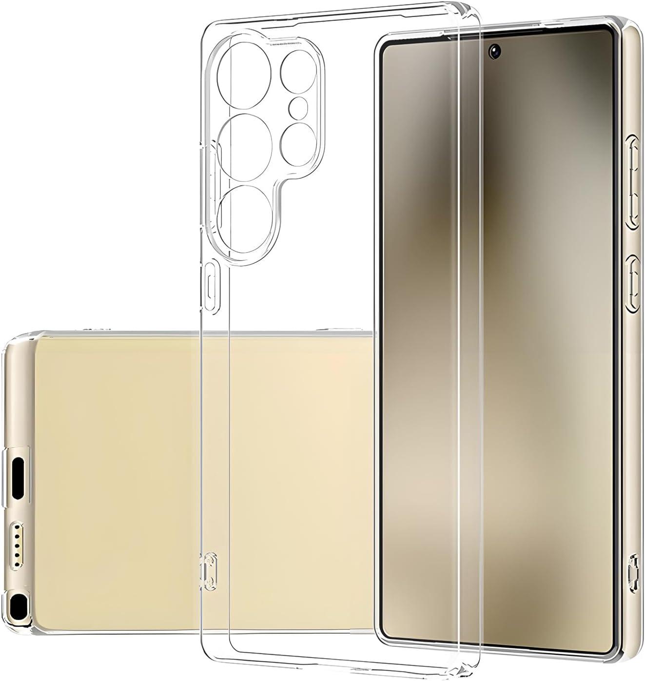 imageTENOC Phone Case for Samsung Galaxy S24 Clear Case Shockproof Protective Bumper Slim CoverClear