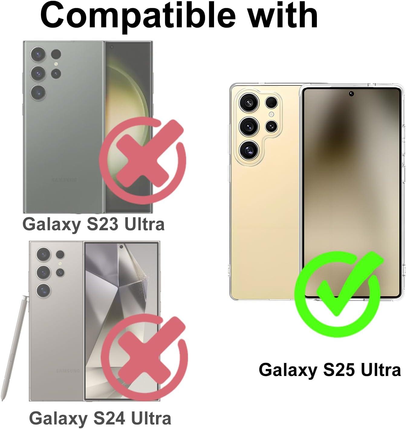 imageTENOC Phone Case for Samsung Galaxy S24 Clear Case Shockproof Protective Bumper Slim CoverClear