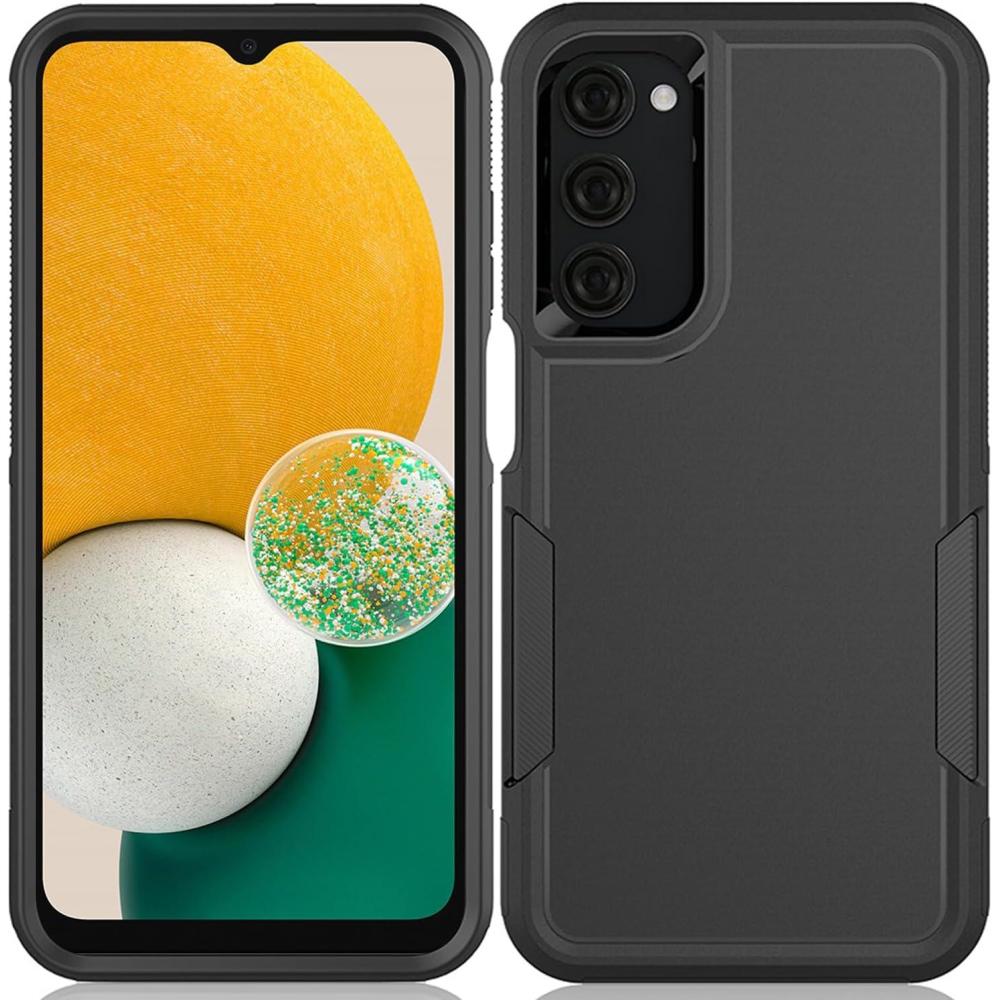 imageTENOC Phone Case for Samsung Galaxy A54 5G Clear Case NonYellowing Protective Bumper Hard Back CoverBlack Solid