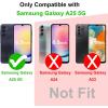 TENOC Phone Case for Samsung Galaxy A54 5G, Clear Case Non-Yellowing Protective Bumper Hard Back Cover(Black)