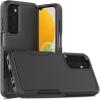 TENOC Phone Case for Samsung Galaxy A54 5G, Clear Case Non-Yellowing Protective Bumper Hard Back Cover(Black Solid)