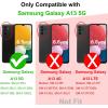 TENOC Phone Case for Samsung Galaxy A54 5G, Clear Case Non-Yellowing Protective Bumper Hard Back Cover(Black Solid)