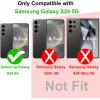 TENOC Phone Case for Samsung Galaxy S24, Clear Case Shockproof Protective Bumper Slim Cover(Black Matte)
