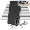 TENOC Phone Case for Samsung Galaxy S24, Clear Case Shockproof Protective Bumper Slim Cover(Clear)