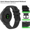 TENOC Compatible with 18mm/20mm/22mm Watch Bands Quick Release Replacement Wristband, Silicone Sport Bands for Men Women(Black 18mm)