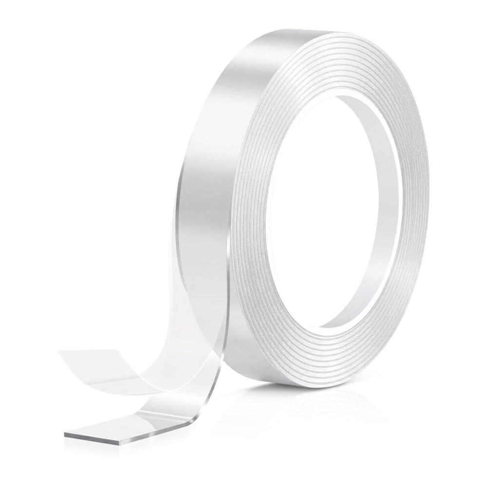 imageTENOC Nano Double Sided Tape Heavy Duty 16FT Removable High Tack Adhesive Wall Tape Strips for Picture Hanging and Carpet Fixing Multipurpose Mounting Tape