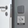 Self – Adhesive Silicone Door Handle Protectors, 2 Pcs | Anti – Impact, Shock – Absorbing, Stylish, Protect Doors from Scratches & Dents, Suitable for All Door Types, Grey(Gray)