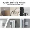 Self – Adhesive Silicone Door Handle Protectors, 2 Pcs | Anti – Impact, Shock – Absorbing, Stylish, Protect Doors from Scratches & Dents, Suitable for All Door Types, Grey(Gray)