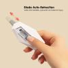 TENOC 2 Pack Safety Box Cutter, Automatic Retractable Package Opener for Cardboard, Magnetic & Portable Mini Utility Knife (White)