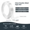TENOC Nano Double Sided Tape Heavy Duty (16FT), Removable High Tack Adhesive Wall Tape Strips for Picture Hanging and Carpet Fixing, Multipurpose Mounting Tape