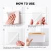 TENOC Nano Double Sided Tape Heavy Duty, Removable High Tack Adhesive Wall Tape Strips for Picture Hanging and Carpet Fixing, Multipurpose Mounting Tape, (1.6 x 1.6 inch, 50Pcs)
