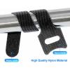 TENOC Reusable Cable Ties Hook Loop Cords Management Adjustable Cable Organizer Wire Straps, Black, 120 Pcs 6-Inch(Black)