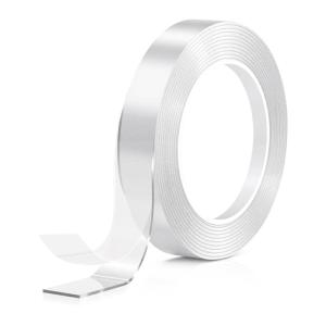 TENOC Nano Double Sided Tape Heavy Duty (16FT), Removable High Tack Adhesive Wall Tape Strips for Picture Hanging and Carpet Fixing, Multipurpose Mounting Tape