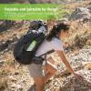 TENOC Small Picnic Blanket 1 Pack for Hiking & Camping, Ultra-Light Foldable Sit Pad for One Person, Waterproof Portable Single Seat Mat for Park, Backpacking & Stadium, Green Grid, 19″x19″