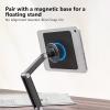 TENOC Universal Rubber Pad Sticker for Magnetic Everywhere Compatible with iPad/Galaxy Tab/Android All Tablet, Magnetic Mount/E-Book Reader Holder Conversion Accessories, 1Pcs, Black