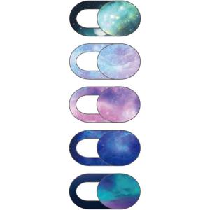 TENOC Webcam Cover, Camera Privacy Cover Slide for Laptop/Cell Phone/iPad/PC/Tablet, Protect Your Privacy and Security, 5 Pcs, Universe(Universe)