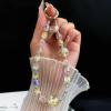TENOC Crystal Beaded Phone Wrist Strap, Cellphone Bracelet Lanyard, Sparkling Phone Chain for Women, Clear(Clear)