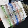 TENOC Crystal Beaded Phone Wrist Strap, Cellphone Bracelet Lanyard, Sparkling Phone Chain for Women, Clear(Clear)