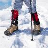 TENOC Ice Cleats Crampons for Shoes and Boots 1 Pair, Snow Grips with 10 Steel Studs Traction, Anti-Slip Walk Spikes for Hiking, Fishing & Winter Walking, Safe Footwear Cover, Black(Large)