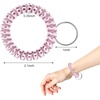 TENOC Spiral Coil Keychain, Anti-lost Key Chain Holder Lanyard Cord for Sauna Outdoor Sports and Gym Pool(G1)