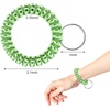 TENOC Spiral Coil Keychain, Anti-lost Key Chain Holder Lanyard Cord for Sauna Outdoor Sports and Gym Pool(G2)