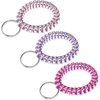 TENOC Spiral Coil Keychain, Anti-lost Key Chain Holder Lanyard Cord for Sauna Outdoor Sports and Gym Pool(G1)